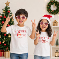 Personalized Family Christmas Shirt, Custom First Christmas Est 2026 Tee, Santa Bow Matching Holiday Top, Family Outfit, Holiday Gift