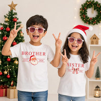 Personalized Family Christmas Shirt, Custom First Christmas Est 2026 Tee, Santa Bow Matching Holiday Top, Family Outfit, Holiday Gift