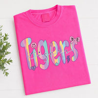 Retro Custom Mascot Shirt, Pastel School Spirit Sweatshirt, Cute Tigers Graphic Crewneck, Girls Game Day Outfit, Gift for Tigers Fan