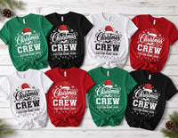 Personalized Christmas Crew Shirt, Custom Family Name Holiday Tee, Matching Group Party Outfit, Festive Winter Top, Family Christmas Gift