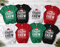 Personalized Christmas Crew Shirt, Custom Family Name Holiday Tee, Matching Group Party Outfit, Festive Winter Top, Family Christmas Gift