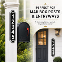 Custom Address Metal Sign, Personalized House Number Aluminum Sign, Easy Read Mailbox Post Plaque, Welcome Metal Plaque, Housewarming Gift