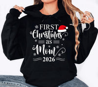 Personalized First Christmas Shirt, Custom Mom Dad or Baby Design, Holiday Family Tee, Bodysuit, Family Photo Outfit, Christmas Gift