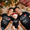 Personalized First Christmas Shirt, Custom Mom Dad or Baby Design, Holiday Family Tee, Bodysuit, Family Photo Outfit, Christmas Gift