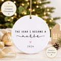 Custom Nurse Ceramic Ornament, The Year I Became a Nurse 2026, Graduation Keepsake Ornament, New RN Nursing Milestone, Graduation Gift