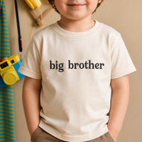 Big Brother Embroidered Shirt, Big Bro Toddler Tee, Pregnancy Announcement Outfit, Cute Sibling Reveal, New Baby Gift for Kids