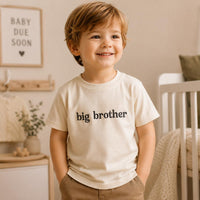 Big Brother Embroidered Shirt, Big Bro Toddler Tee, Pregnancy Announcement Outfit, Cute Sibling Reveal, New Baby Gift for Kids