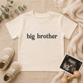 Big Brother Embroidered Shirt, Big Bro Toddler Tee, Pregnancy Announcement Outfit, Cute Sibling Reveal, New Baby Gift for Kids