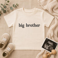 Big Brother Embroidered Shirt, Big Bro Toddler Tee, Pregnancy Announcement Outfit, Cute Sibling Reveal, New Baby Gift for Kids