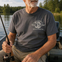 Reel Cool Grandpa Embroidered Shirt, Fishing Hoodie for Anglers, Angler Sweatshirt, New Grandpa Pregnancy Announcement, Father's Day Gift