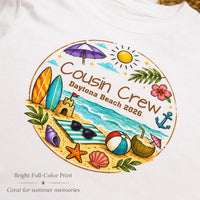 Personalized Cousin Crew Beach Shirt, Custom Beach 2026 Tee, Matching Family Vacation Outfit, All Ages Family Summer Trip Gift