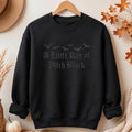 Halloween Embroidered Sweatshirt, Gothic Spooky Season Hoodie, A Little Ray of Pitch Black Shirt, Funny Crewneck, Fall Gift for Her