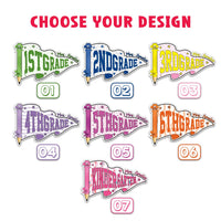 Custom Grade Level Teacher Stickers: Personalized Name Team Labels