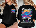 Personalized 2026 Family Cruise T-Shirt: Custom Name, Colorful Tropical Front Back Print