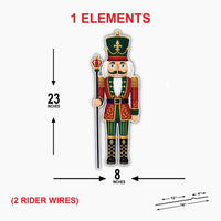 Custom Christmas Nutcracker Yard Sign, Festive Lawn Sign, Traditional Toy Soldier Decor, Holiday Lawn Display, Christmas Yard Decor