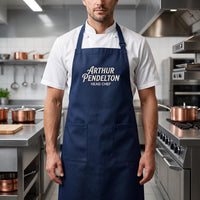 Custom Logo Embroidered Apron, Personalized Canvas Kitchen Apron, Branded Cafe Staff Uniform, Custom Business Apron, Restaurant Gift