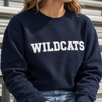 Custom Team Puff Print Sweatshirt, Personalized Mascot Name Shirt, Raised 3D School Spirit Hoodie, Mascot Puff Shirt, Team Spirit Wear