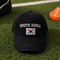 Custom Country Embroidered Hat, Personalized Flag Baseball Cap, Adjustable Cotton Cap, International Soccer Fan Gift, Personalized Gift
