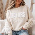 Custom Mascot Puff Print Sweatshirt, Personalized School Name Shirt, 3D Raised Game Day Hoodie, Team Name Sweatshirt, Team Spirit Wear
