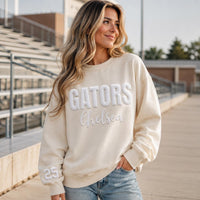 Custom Mascot Puff Print Sweatshirt, Personalized School Name Shirt, 3D Raised Game Day Hoodie, Team Name Sweatshirt, Team Spirit Wear