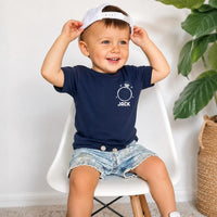 Personalized Ring Bearer Shirt, Custom Ring Dude Toddler Tee, Boys Wedding Party Tee, Front Back Print Design, Wedding Gift for Page Boy
