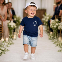 Personalized Ring Bearer Shirt, Custom Ring Dude Toddler Tee, Boys Wedding Party Tee, Front Back Print Design, Wedding Gift for Page Boy