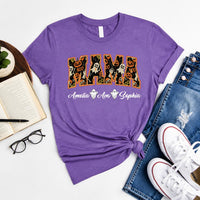 Personalized Halloween Mama Shirt, Custom Kids Names Ghost Tee, Spooky Mama Graphic T Shirt, Fall Family Outfit, Halloween Gift for Mom