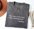 Personalized Quote Writer Shirt, Custom Text Author Tee, Vintage Typewriter Style T-Shirt, Book Lover Reading Outfit, Gift for Writer