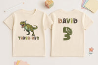 Personalized Family Dinosaur Shirts, Custom Mama Saurus Kids Tees, Matching T Rex Birthday Outfits, Dino Party Set, Custom Family Gift