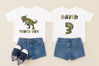 Personalized Family Dinosaur Shirts, Custom Mama Saurus Kids Tees, Matching T Rex Birthday Outfits, Dino Party Set, Custom Family Gift