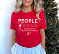 People One Star Review Shirt, Funny Introvert Graphic Tee, Sarcastic People Rating T-Shirt, Social Battery Humor Top, Gift for Friend