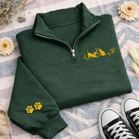Personalized Veterinarian Embroidered Quarter Zip Sweatshirt, Custom Vet Pullover, Medical Team Apparel, Clinic Uniform, Custom Team Gift