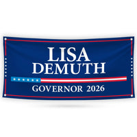 Lisa Demuth For Minnesota U.S. Governor Banner Sign, 13 oz Waterproof US Governor Election 2026 Vinyl Banner With Metal Grommets