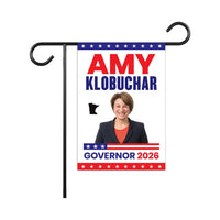 Amy Klobuchar For Minnesota Governor 2026 Garden Flag, Double Sided, 2026 Governor Flag, Elections Flag, Race Red White & Blue Flag
