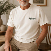 Grandpa Est 2026 Embroidered Shirt, New Grandpa Sweatshirt, Custom Est Year Hoodie, Grandfather Crewneck, Pregnancy Announcement Gift