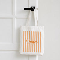 Personalized Name Canvas Tote Bag for Kids, Colorful Striped Custom Tote Bag, Student Book Bag, School Day Bag, Back to School Gift