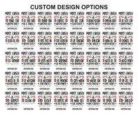 Personalized Most Likely Christmas Shirt, 480 Funny Quote Options, Family Matching Holiday Tees, Custom Xmas Group Shirts, Christmas Gift