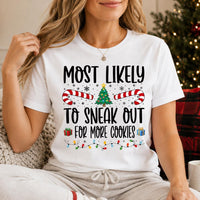 Personalized Most Likely Christmas Shirt, 480 Funny Quote Options, Family Matching Holiday Tees, Custom Xmas Group Shirts, Christmas Gift
