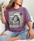 Personalized Senior Mom Photo Shirt, Custom Class of 2027 Graduation Tee, Senior Year Scrapbook T-Shirt, Proud Graduation Gift for Mom