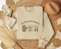 Personalized Baker Embroidered Sweatshirt, Baking Lover Hoodie, Custom Couple Name Shirt, Cozy Hobby Crewneck, Baker Hobby Gift for Her