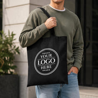 Custom Logo Canvas Tote Bag, Personalized Cotton Tote Bag, Business Promotional Bag, Corporate Event Giveaway, Branded Party Favor