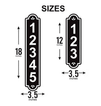 Custom Address Metal Sign, Personalized House Number Aluminum Sign, Easy Read Mailbox Post Plaque, Welcome Metal Plaque, Housewarming Gift