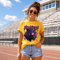 Personalized School Mascot Spirit Shirt, Custom Team Name Tee, Cool Neon Sunglasses Graphic, Game Day Fan Outfit, Gift for Athlete