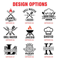 Personalized Chef Embroidered Apron, Custom Name Cooking Apron, Adjustable Apron with Pockets, Professional Cooking Apron, Culinary Gift