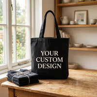 Custom Logo Tote Bag, Personalized Small Business Canvas Tote, Branded Company Shopping Bag, Reusable Grocery Tote, Reusable Bag Gift