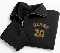 Personalized Mascot Embroidered Quarter Zip Sweatshirt, Custom Team Pullover, University Spirit Wear, Coach Game Day, Custom Team Gift