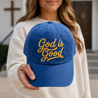 God is Good Personalized Embroidered Hat, Custom Christian Faith Cap, Low Profile Dad Hat, Religious Gift for Her, Personalized Gift