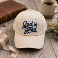 God is Good Personalized Embroidered Hat, Custom Christian Faith Cap, Low Profile Dad Hat, Religious Gift for Her, Personalized Gift