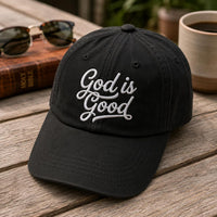 God is Good Personalized Embroidered Hat, Custom Christian Faith Cap, Low Profile Dad Hat, Religious Gift for Her, Personalized Gift