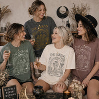 Personalized Witchy Bachelorette Shirt, Custom Bride & Coven Tees, Gothic Celestial Party Outfit, Witch Bridesmaid Gift, Bachelorette Gift
